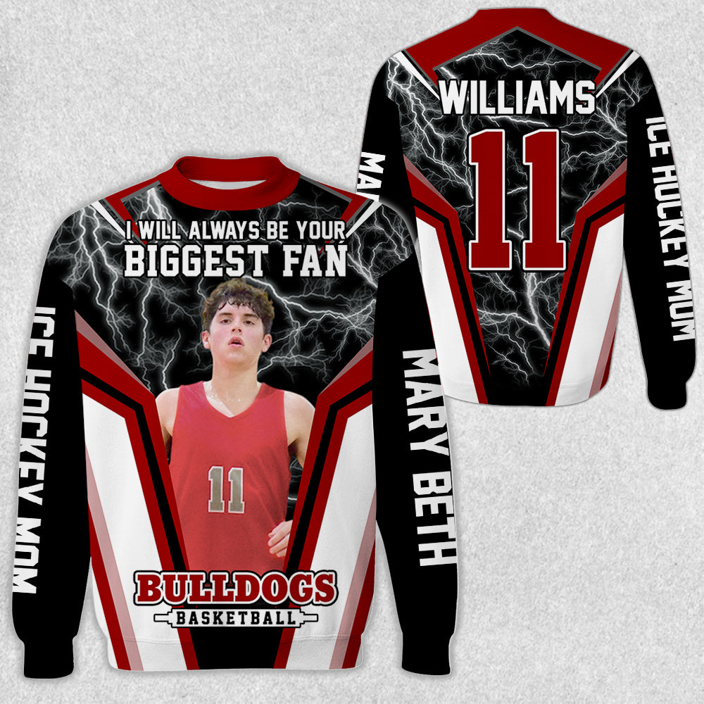 I Will Always Be Your Biggest Fan Vr3 Personalized All Over Print Shirt For Basketball Mom Grandma Sport Family