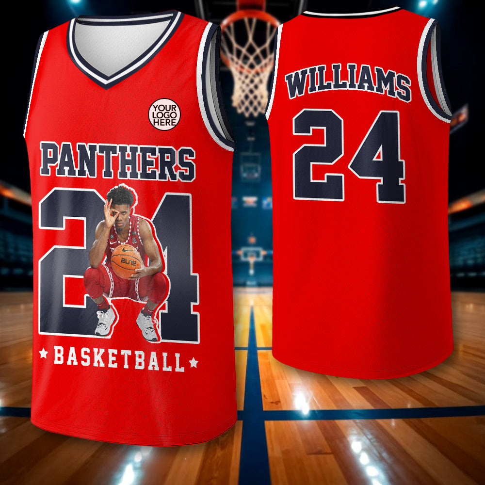 Personalized Jersey Basketball Custom Photo Football Game Day Gift For Basketball Lovers - Perfect Gift For Basketball Player Tu24