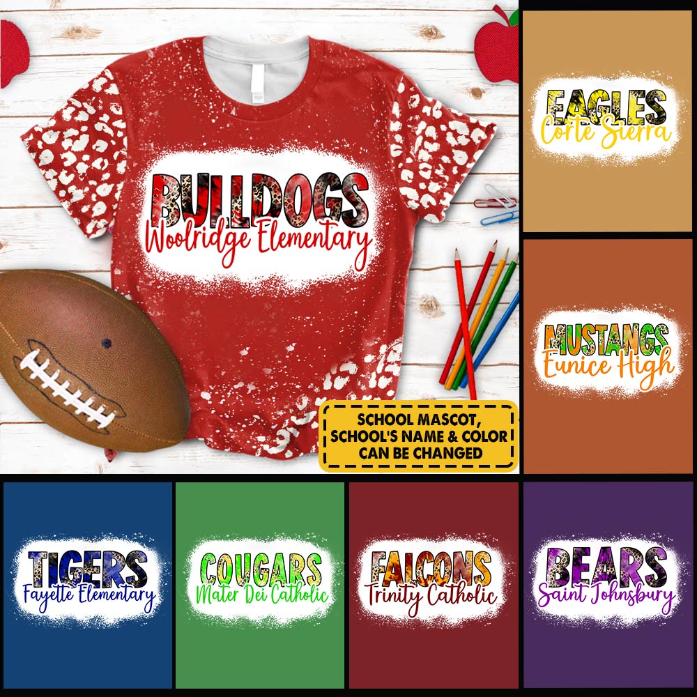 Personalized Mascot School, Custom School's Name Teacher All Over Print Shirt Ph99 Nh00