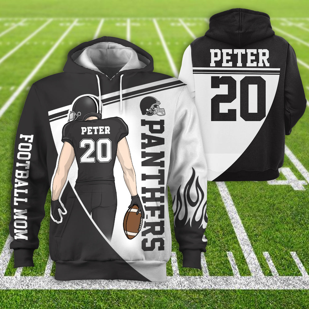 Personalzied American Football American Football Custom Player All Over Print Hoodie Shirt K1702