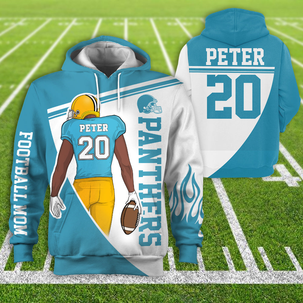 Personalzied American Football American Football Custom Player All Over Print Hoodie Shirt K1702