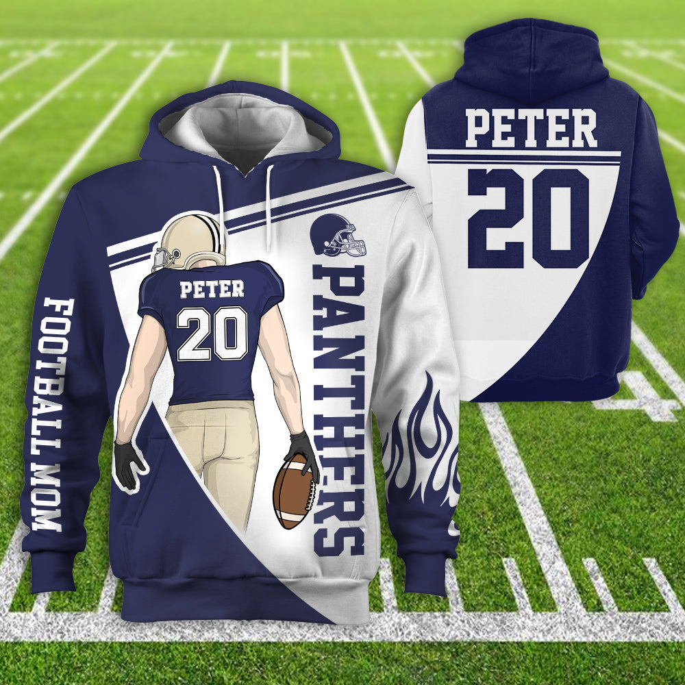 Personalzied American Football American Football Custom Player All Over Print Hoodie Shirt K1702