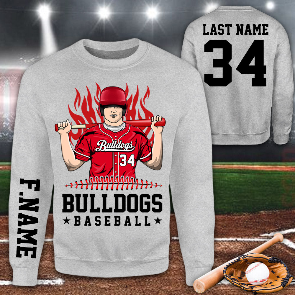 Personalized Shirt Team Name Spirit Name Baseball All Over Print Shirt For Baseball Son Mom Dad Family Game Day Shirt H2511 Do99