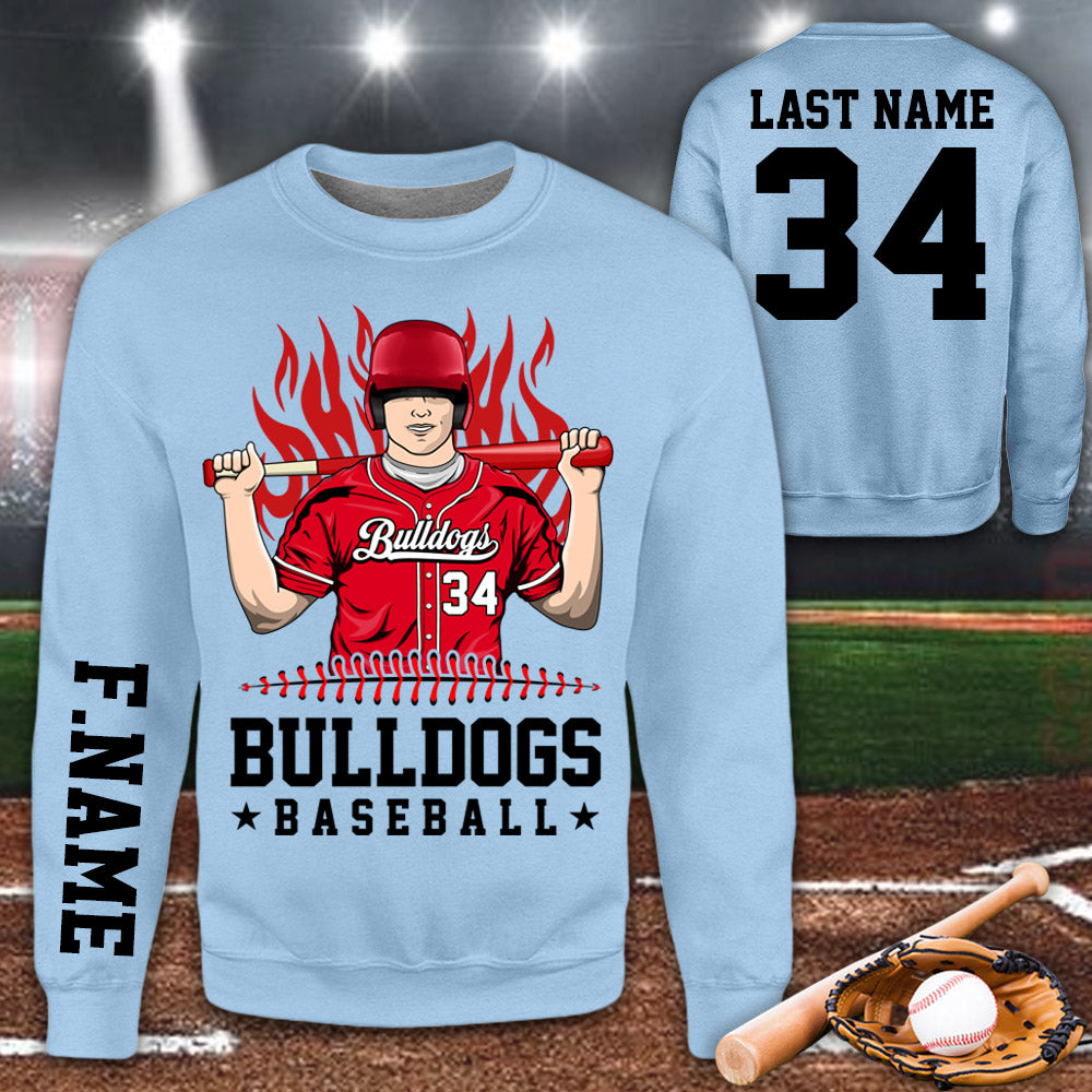 Personalized Shirt Team Name Spirit Name Baseball All Over Print Shirt For Baseball Son Mom Dad Family Game Day Shirt H2511 Do99