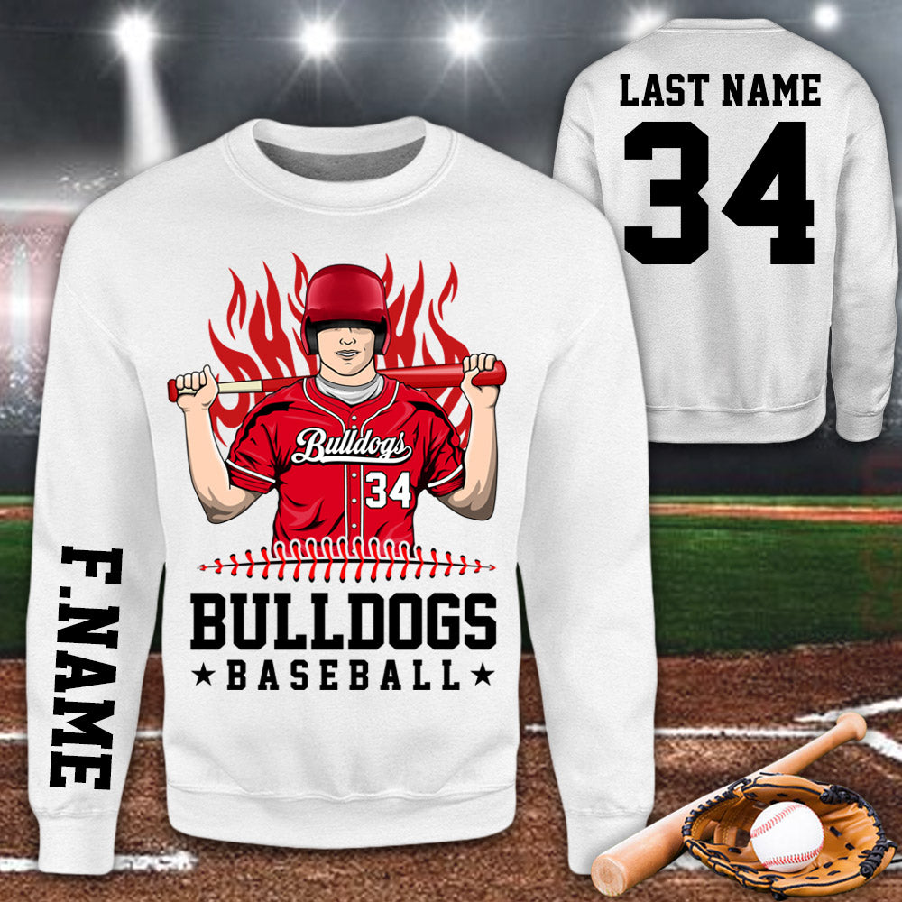 Personalized Shirt Team Name Spirit Name Baseball All Over Print Shirt For Baseball Son Mom Dad Family Game Day Shirt H2511 Do99