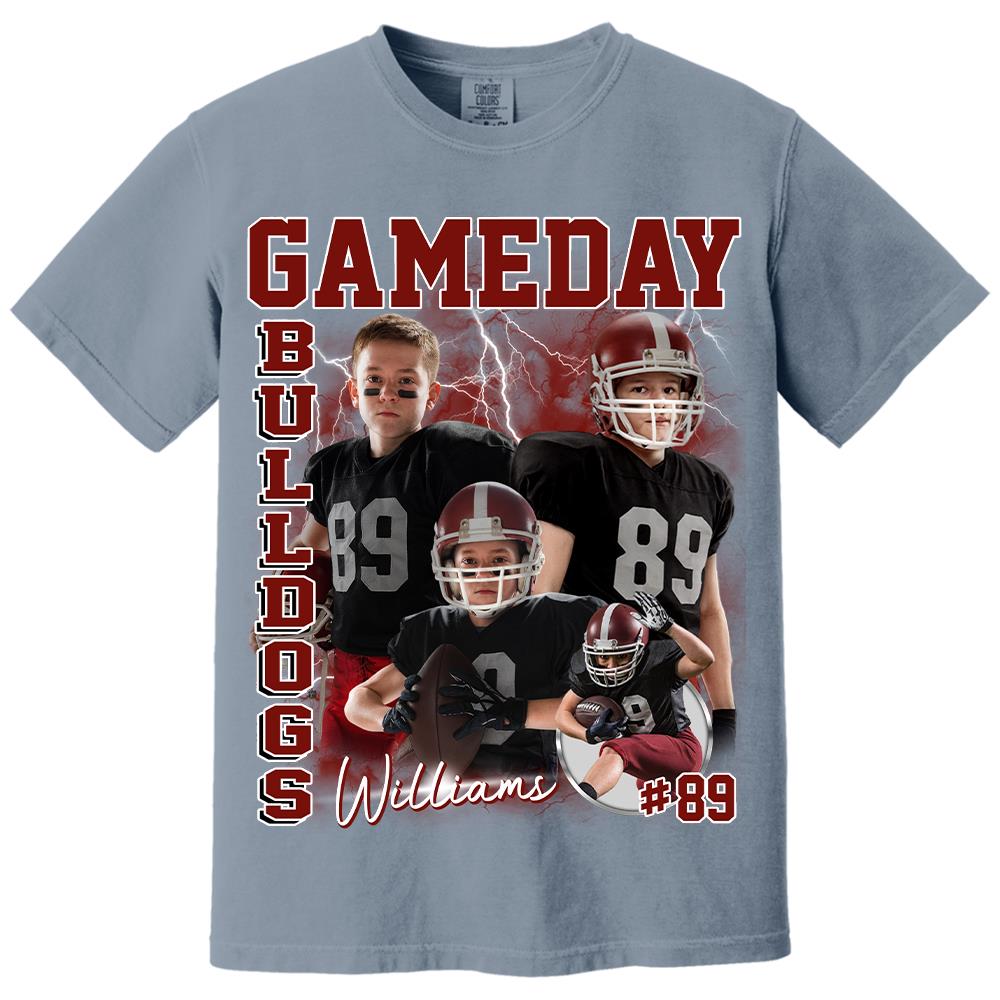 Custom Photo Vintage Graphic 90s T-shirt Football Gameday Shirt Custom Bootleg Rap Tee Tu24 Hv01