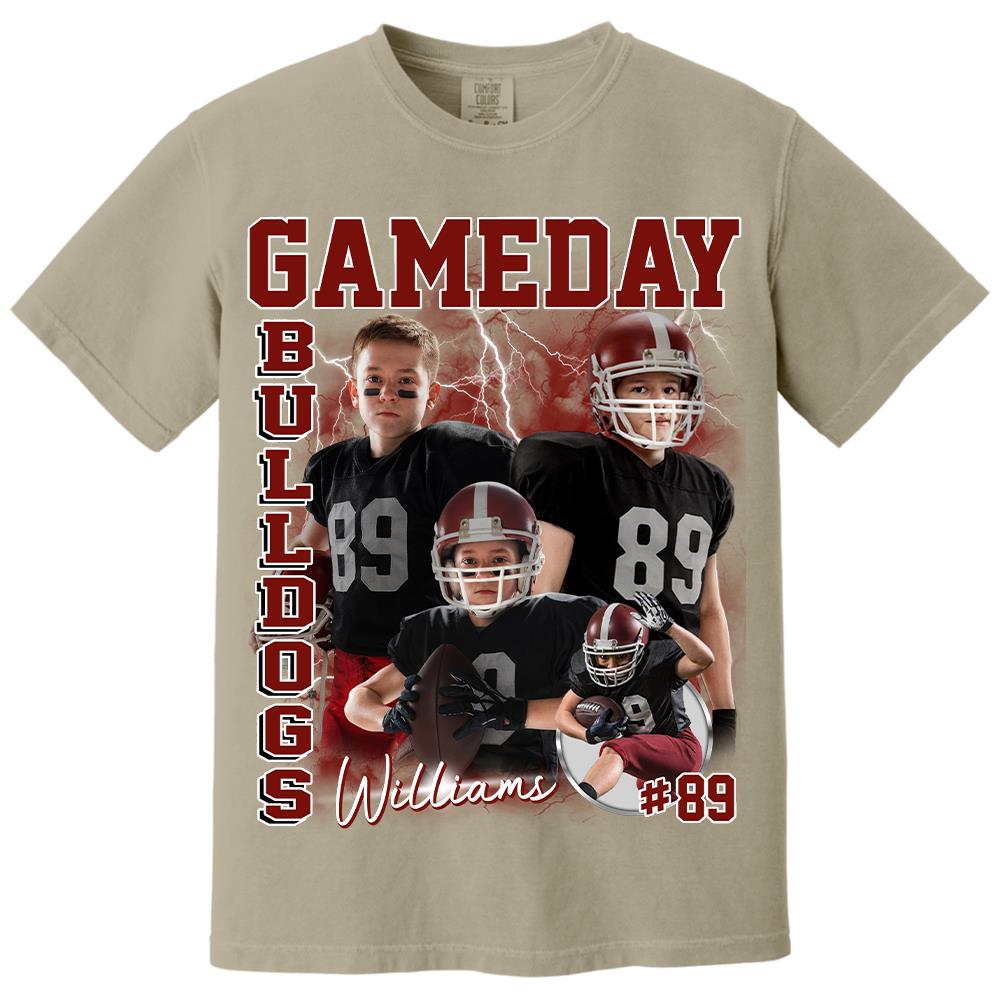 Custom Photo Vintage Graphic 90s T-shirt Football Gameday Shirt Custom Bootleg Rap Tee Tu24 Hv01