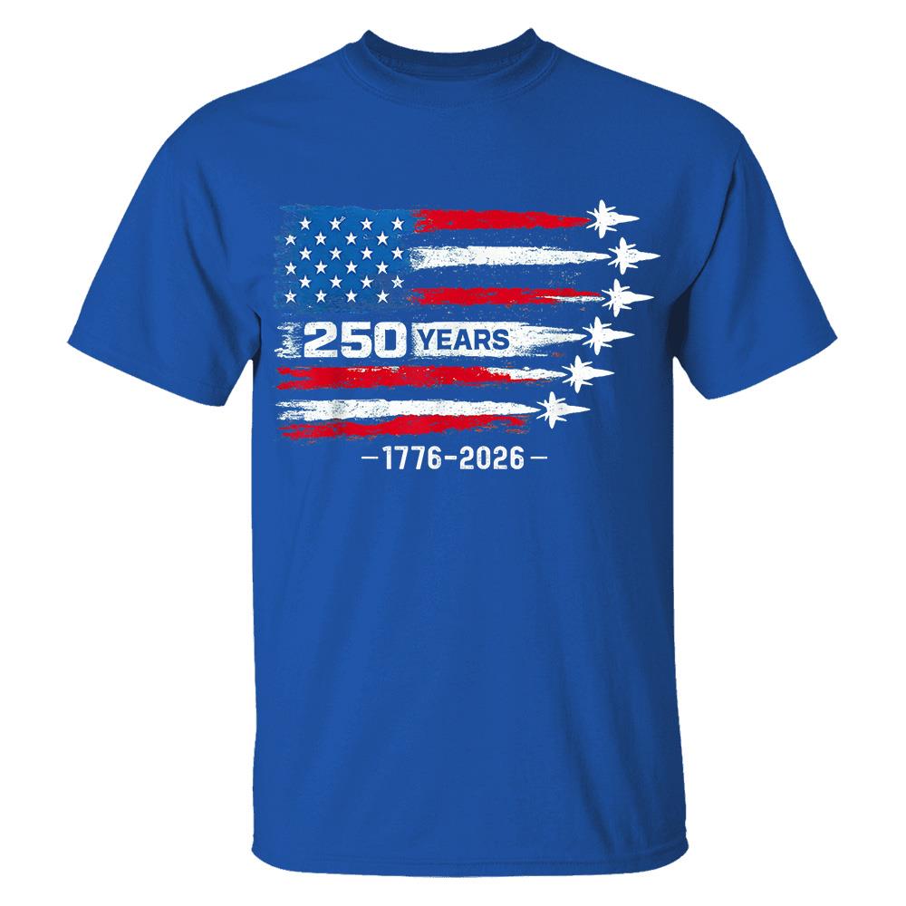 USA 250th Anniversary T-Shirt, America 250 Years 1776-2026 4th of July Tee Hv01