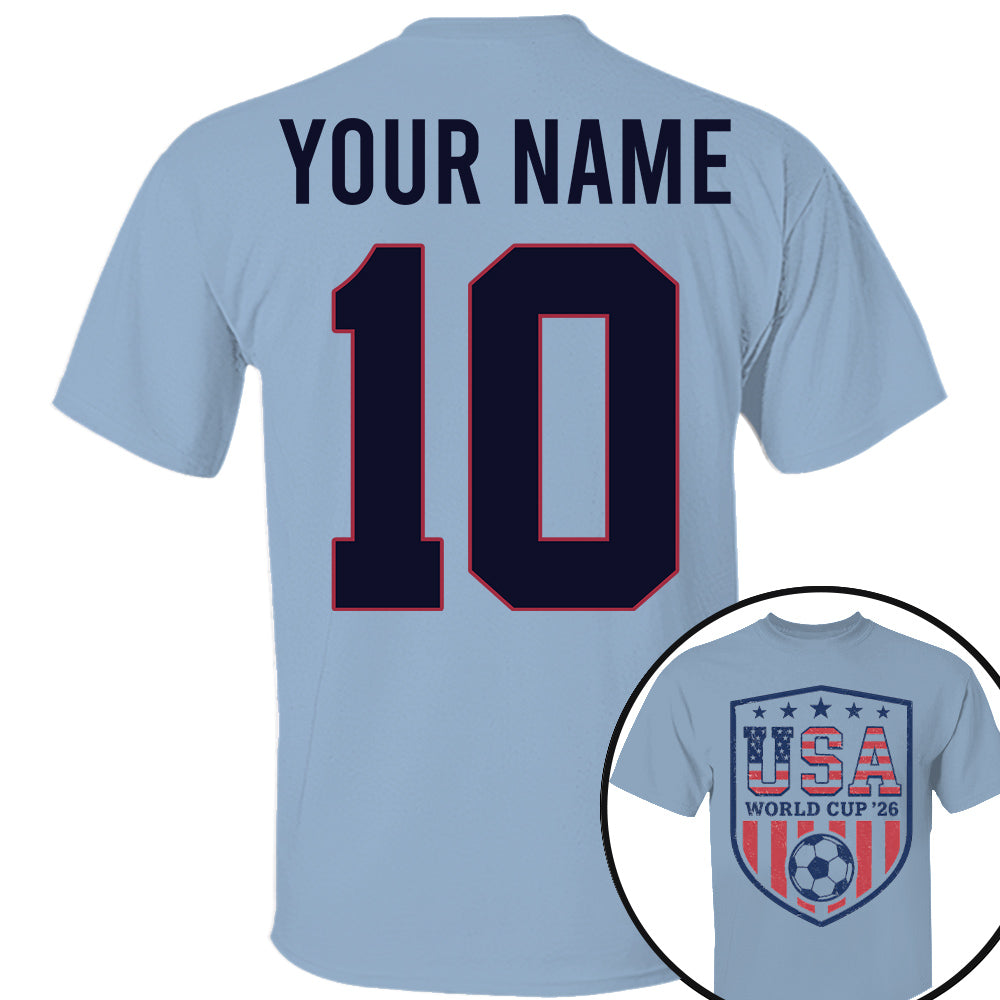Custom USA Soccer Shirt 2026, Personalized Team Shirt Nh00