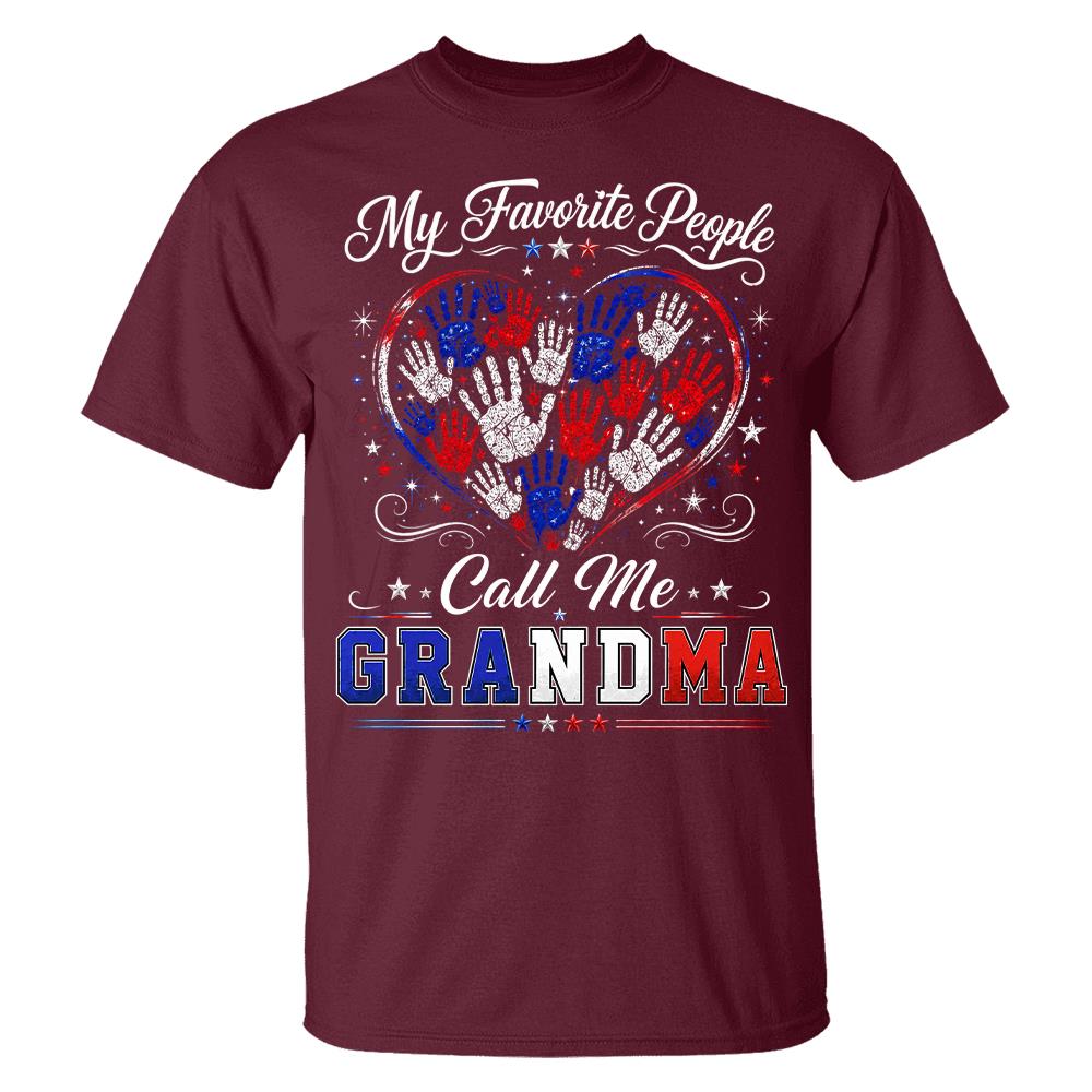 Personalized My Favorite People Call Me Grandma 250 Years American Shirt Hv01