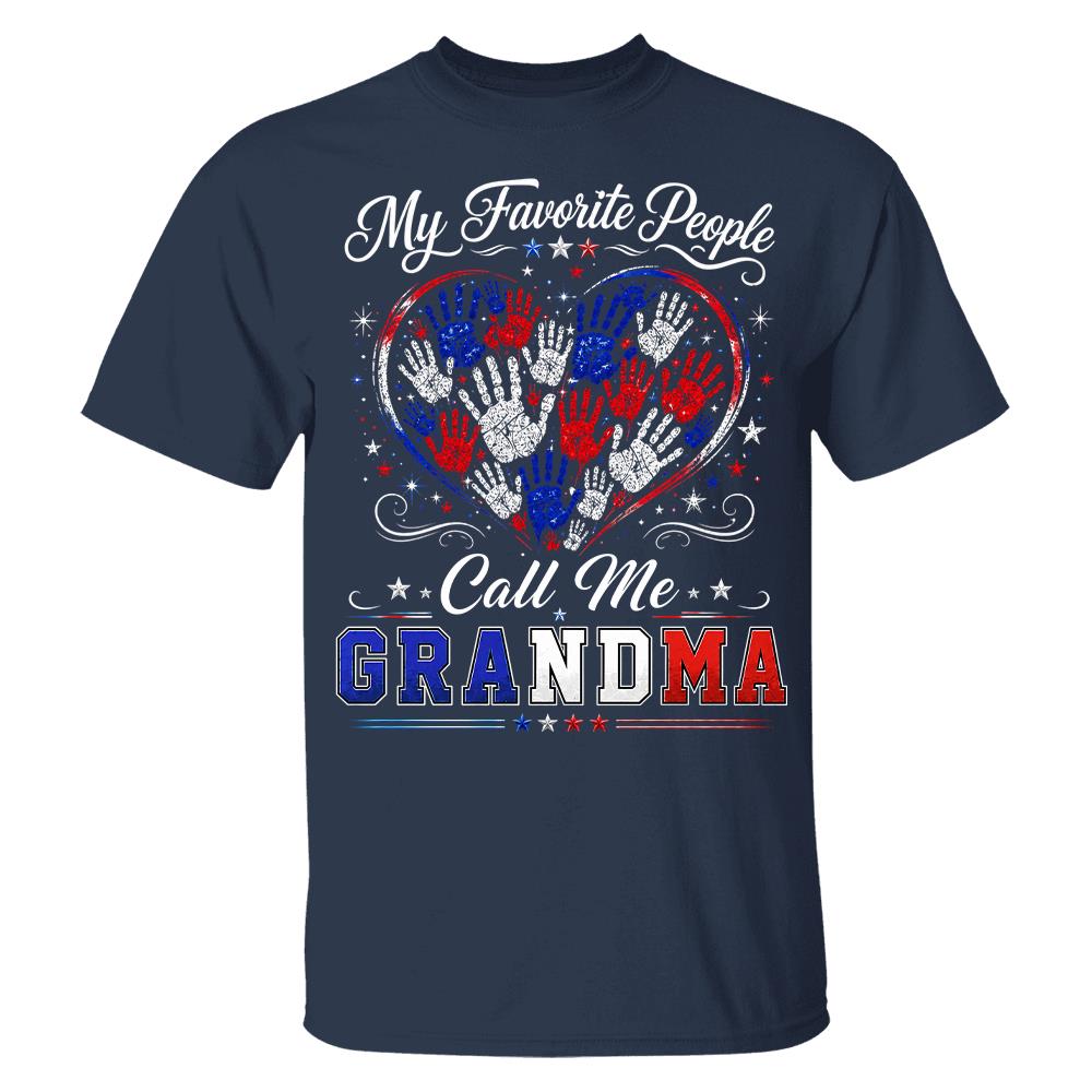 Personalized My Favorite People Call Me Grandma 250 Years American Shirt Hv01