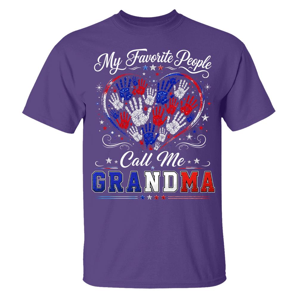 Personalized My Favorite People Call Me Grandma 250 Years American Shirt Hv01