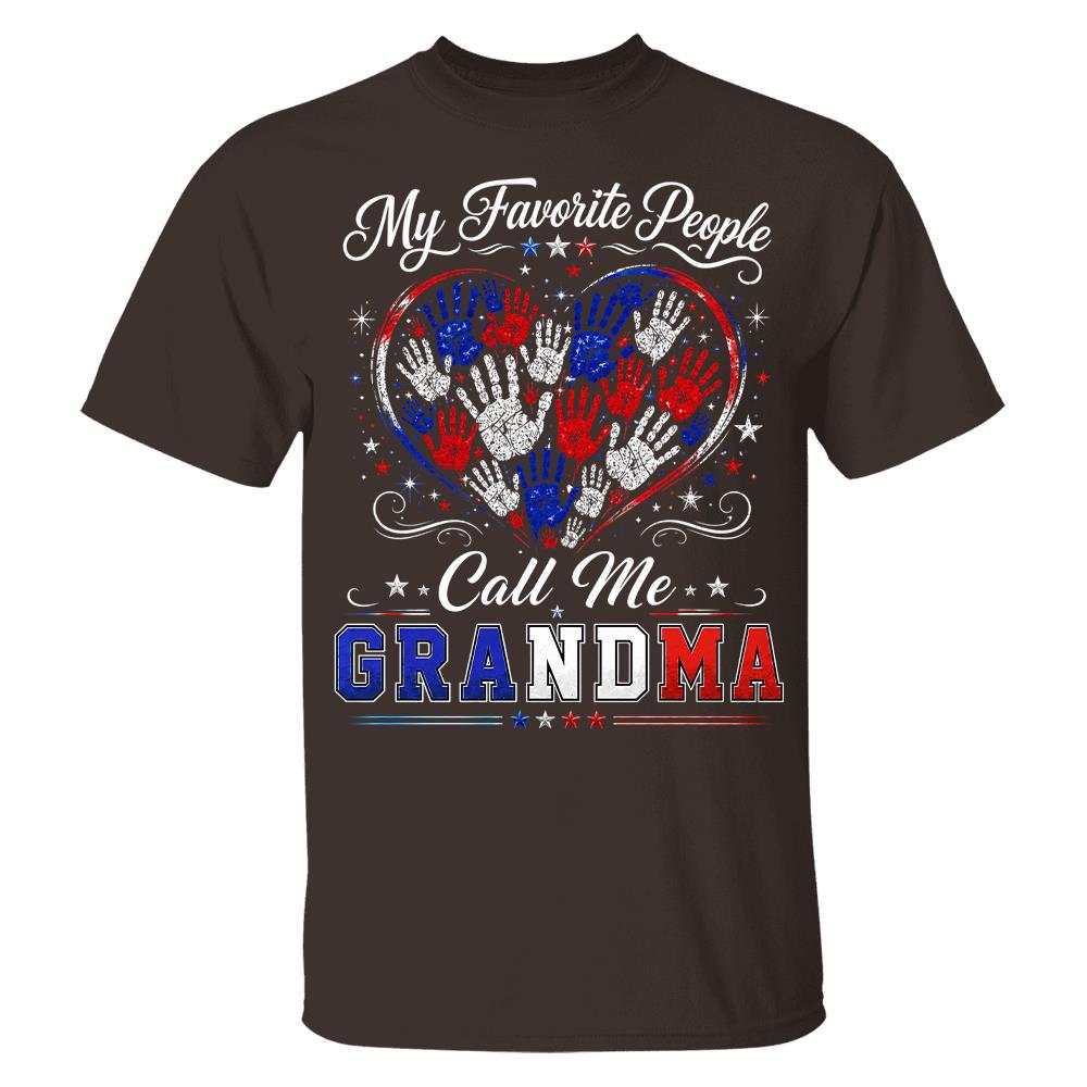 Personalized My Favorite People Call Me Grandma 250 Years American Shirt Hv01