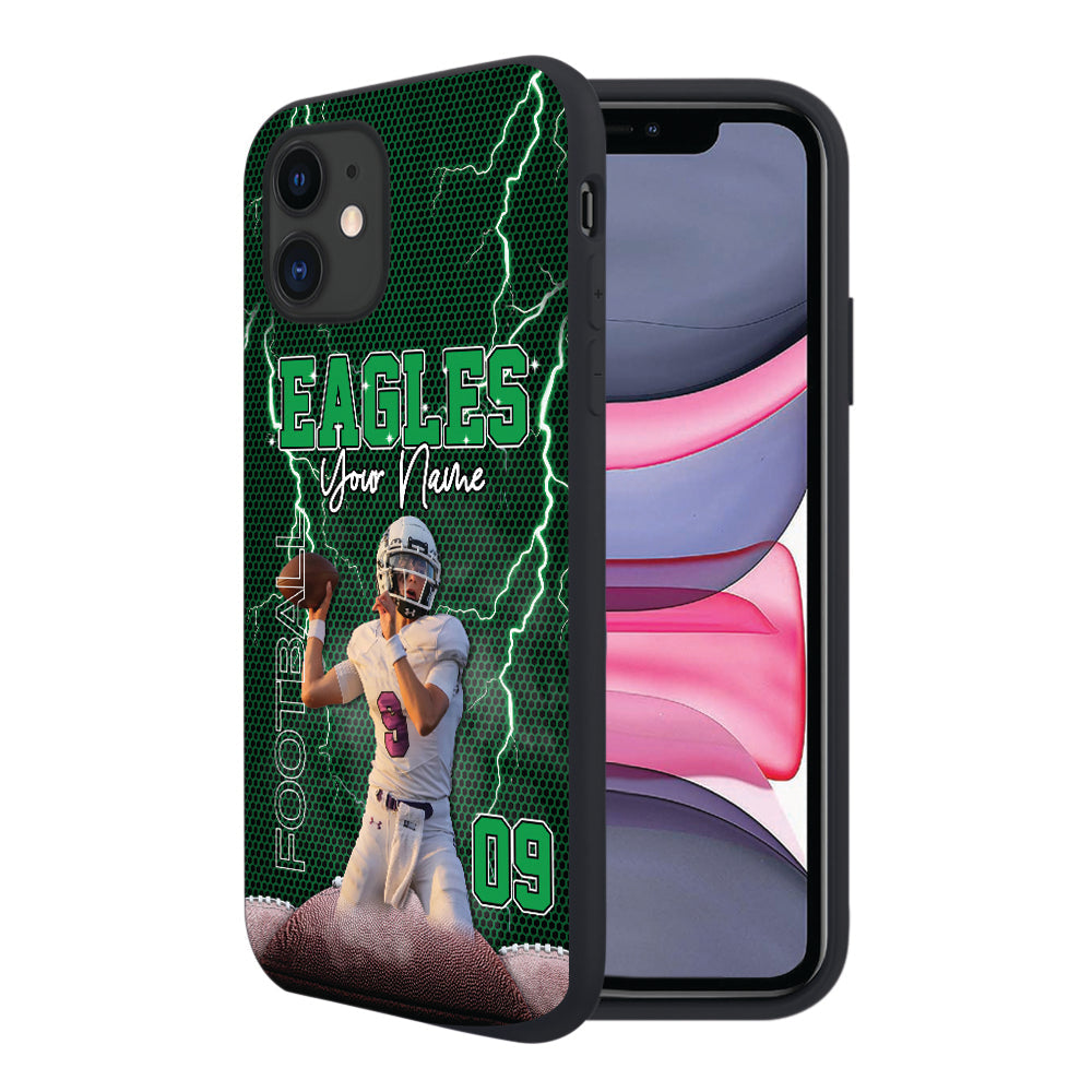 Custom Photo Name Number Player Phone Case Gift For Football Football Lovers K1702