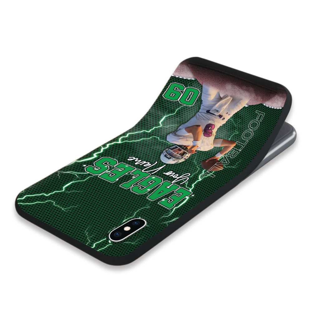 Custom Photo Name Number Player Phone Case Gift For Football Football Lovers K1702