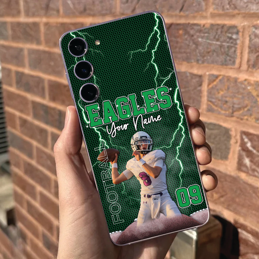 Custom Photo Name Number Player Phone Case Gift For Football Football Lovers K1702