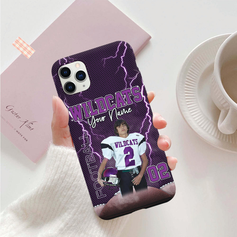 Custom Photo Name Number Player Phone Case Gift For Football Football Lovers K1702