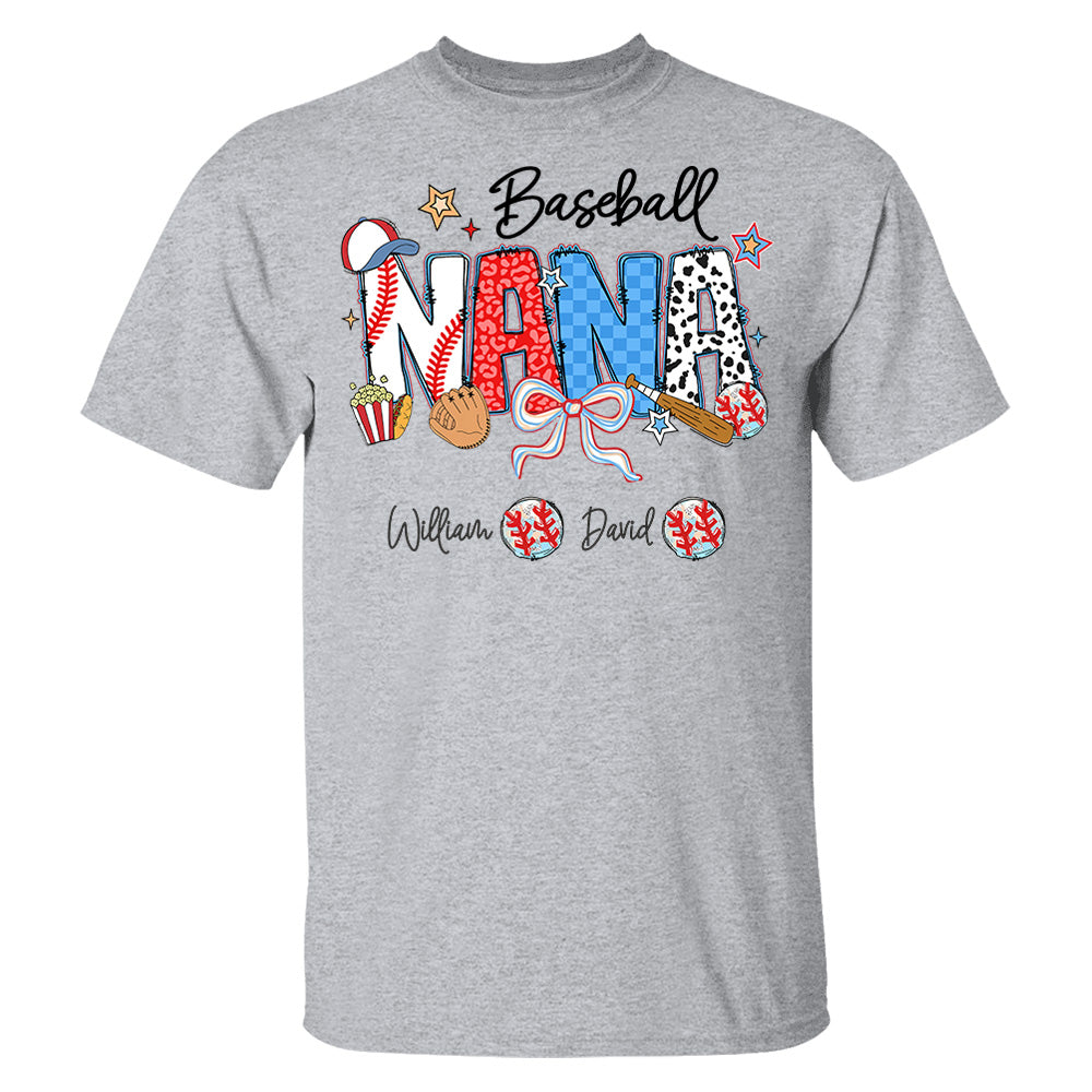 Baseball Mama - Personalized Shirt Gift For Grandma Pt99