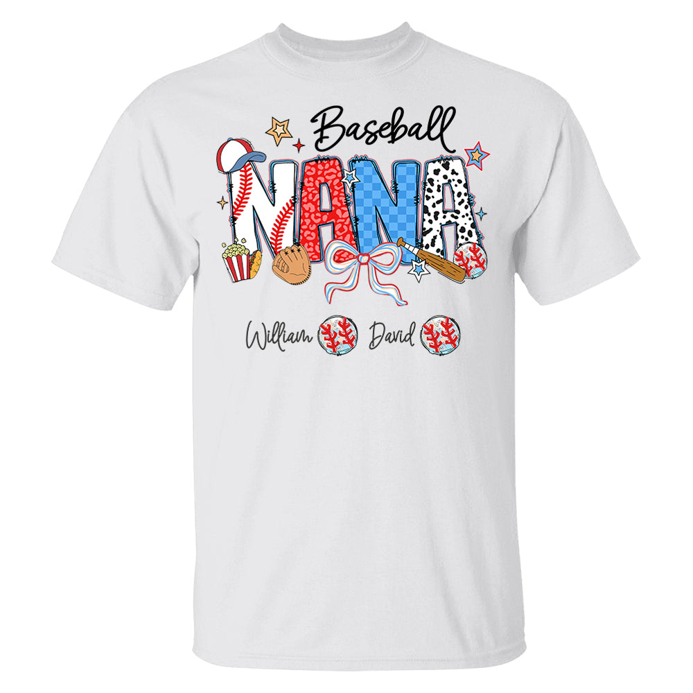 Baseball Mama - Personalized Shirt Gift For Grandma Pt99