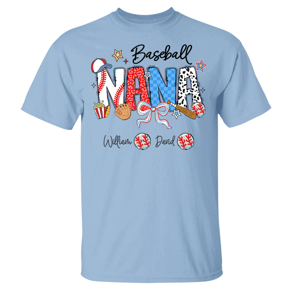 Baseball Mama - Personalized Shirt Gift For Grandma Pt99