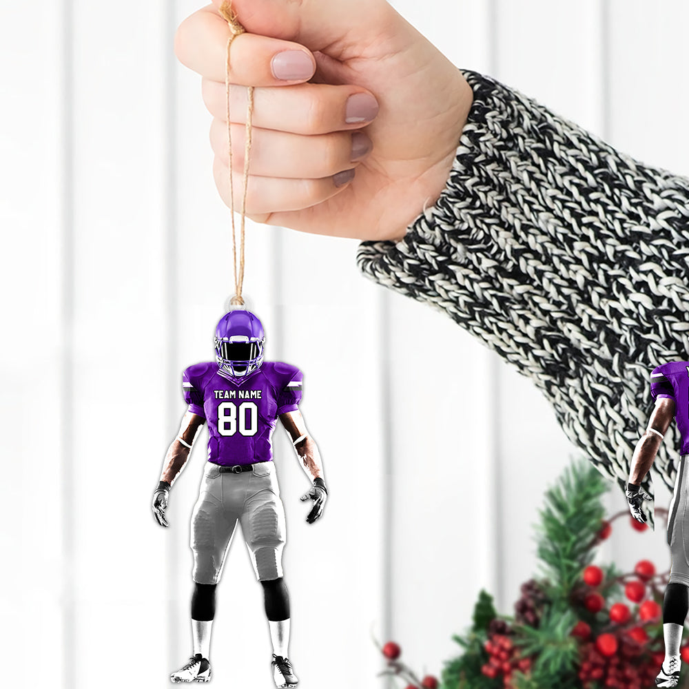 Football Player Ornament Gifts For Football Lovers - Custom Gift For Football Player K1702