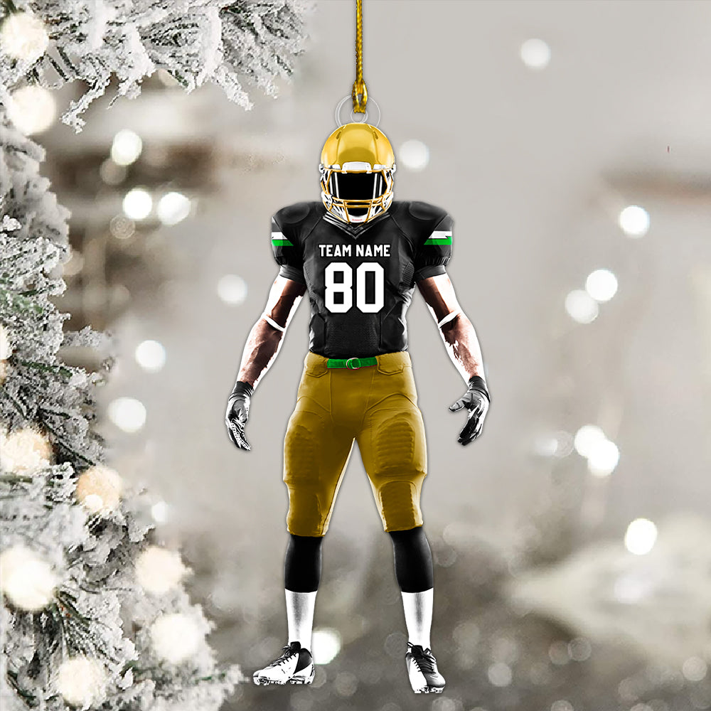 Football Player Ornament Gifts For Football Lovers - Custom Gift For Football Player K1702