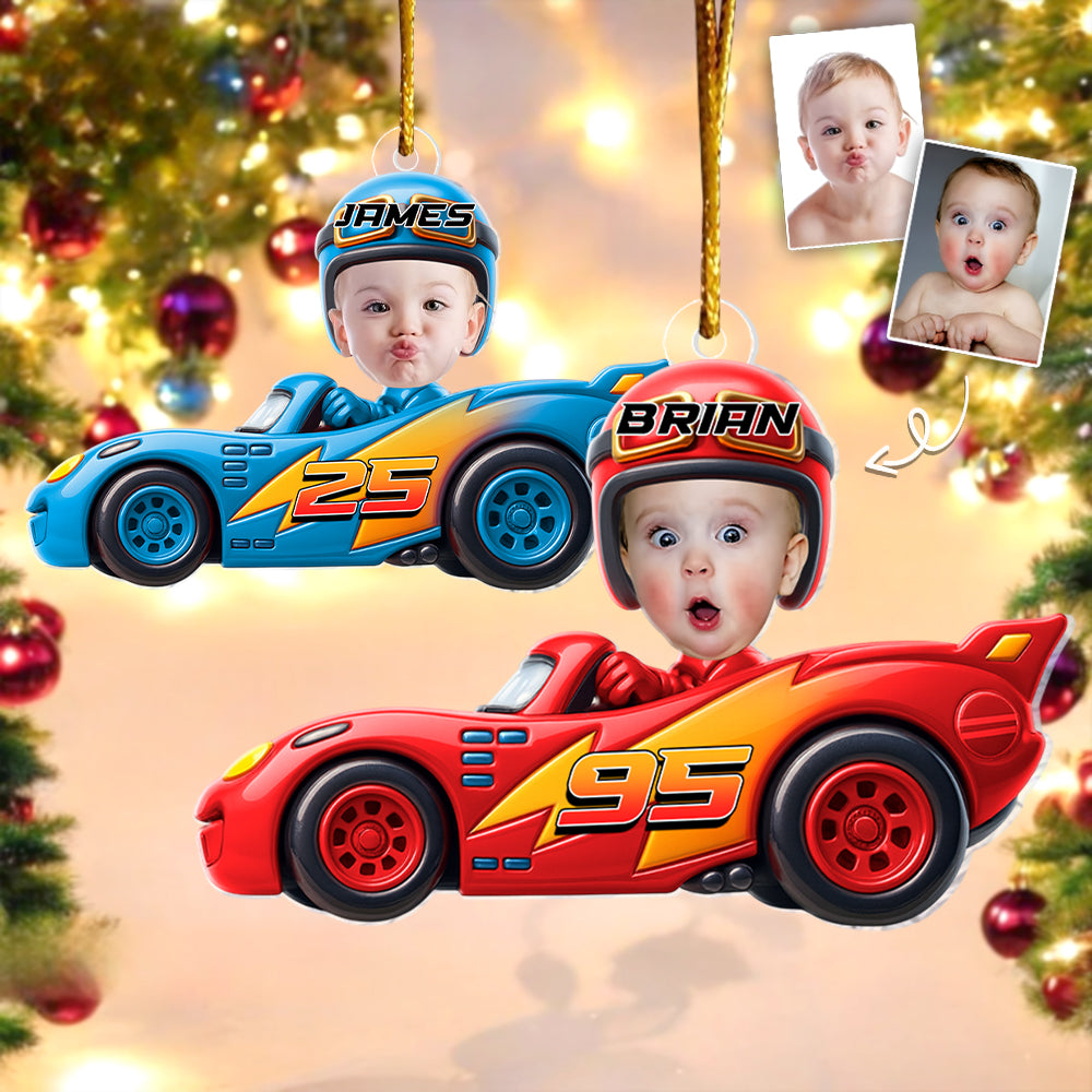 Personalized Acrylic Photo Ornament - Christmas Gifts for Kids Tu24 Hv01