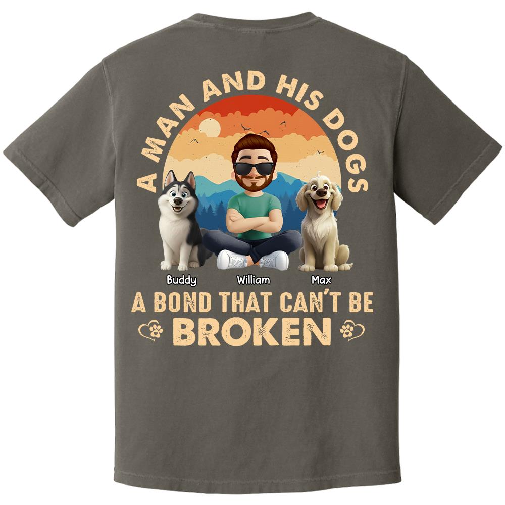 A Girl And Her Dog A Bond That Can't Be Broken - Personalized Shirt - Gift For Dog Lover Vr2 T1807 Hv01