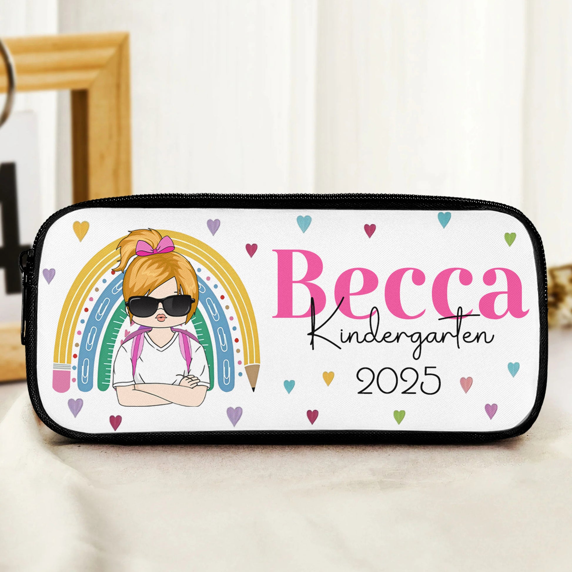 Back To School Personalized Kindergarten Pencil Case Tu24 Hv01