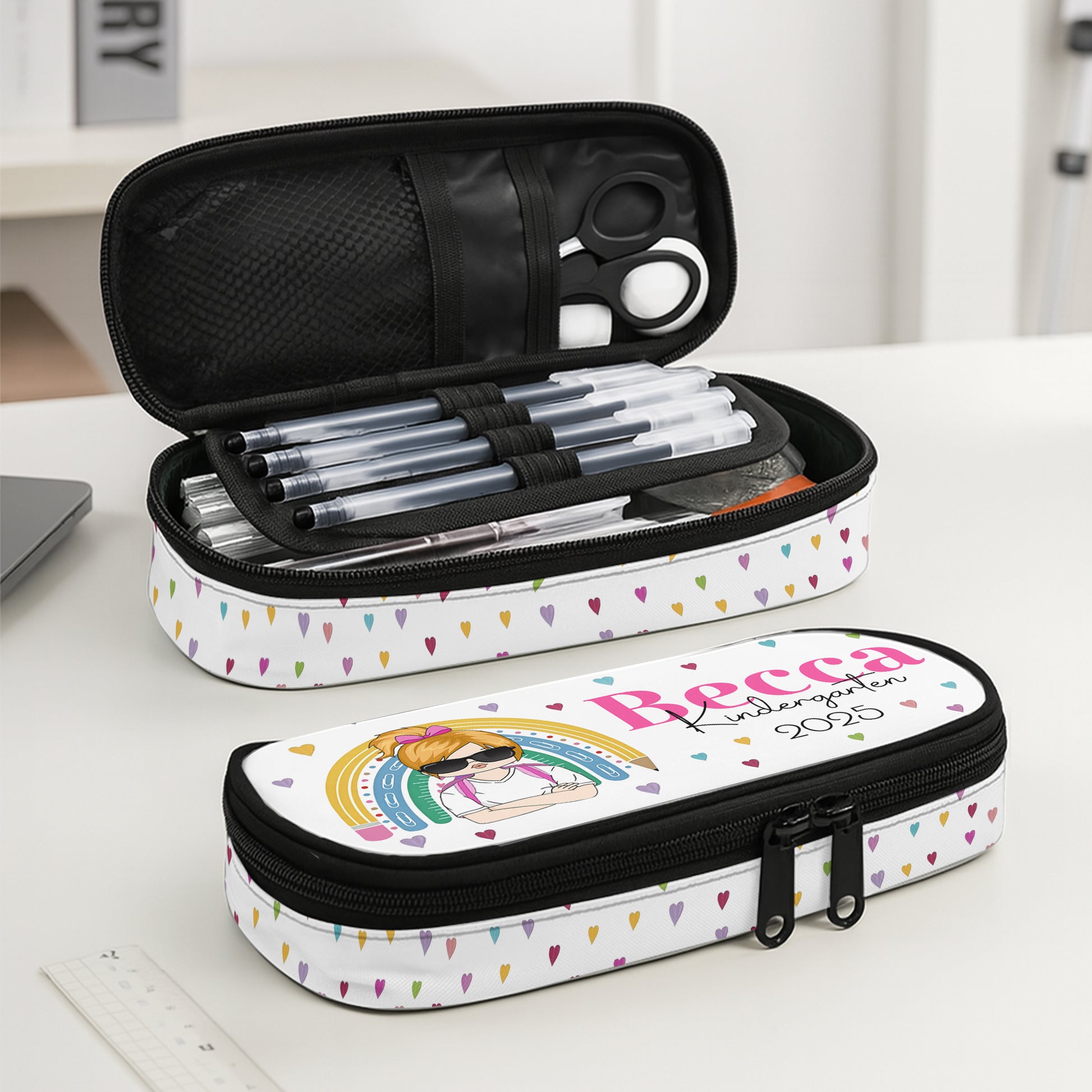 Back To School Personalized Kindergarten Pencil Case Tu24 Hv01