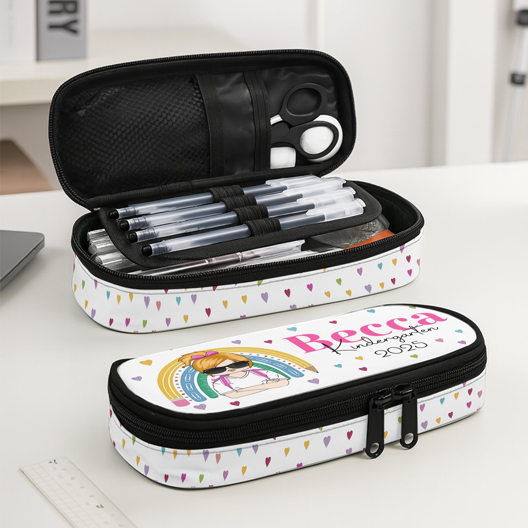 Back To School Personalized Kindergarten Pencil Case Tu24 Hv01