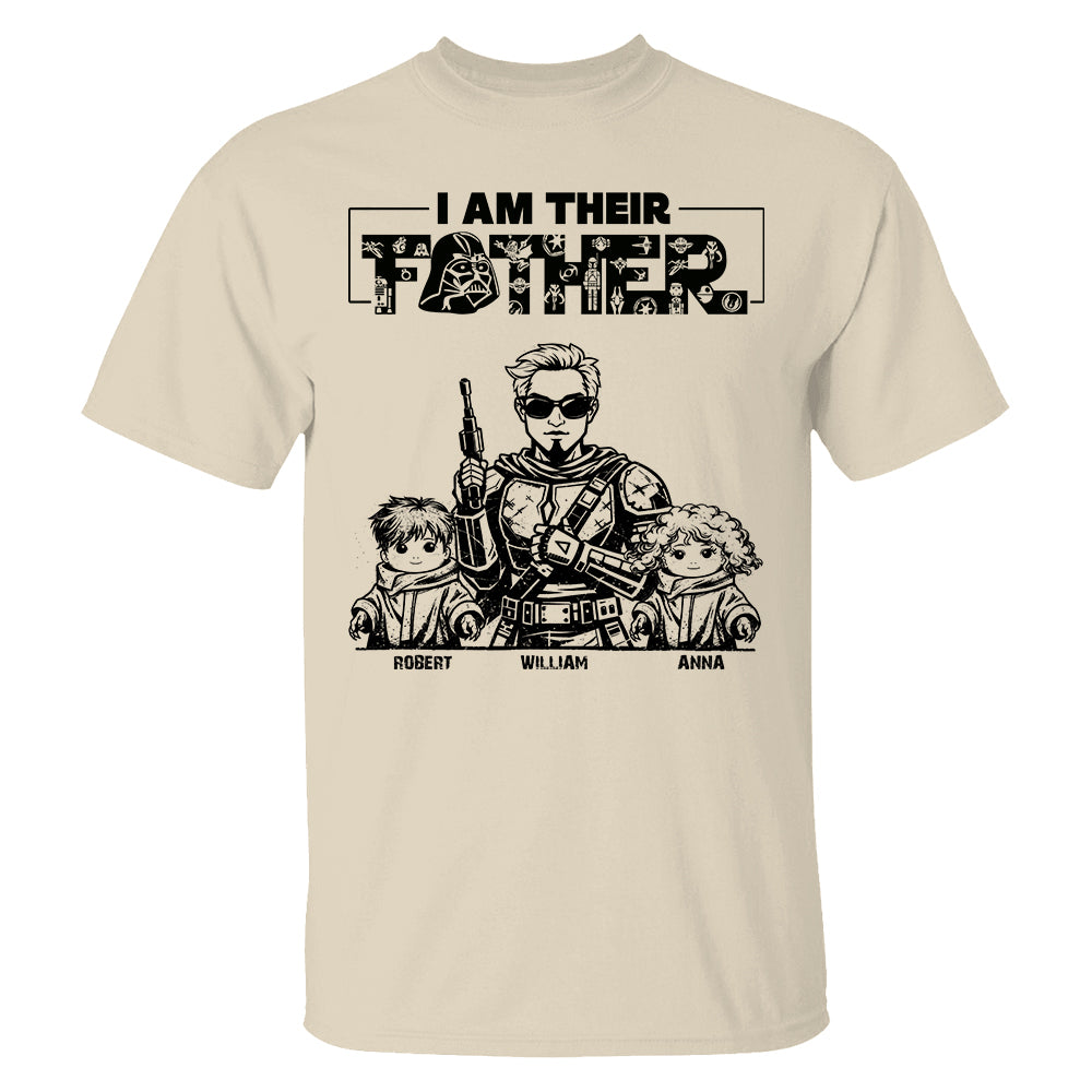 I Am Their Father - Personalized Vintage Style Shirt For Dad Father's Day 2026 NA04 Hv01