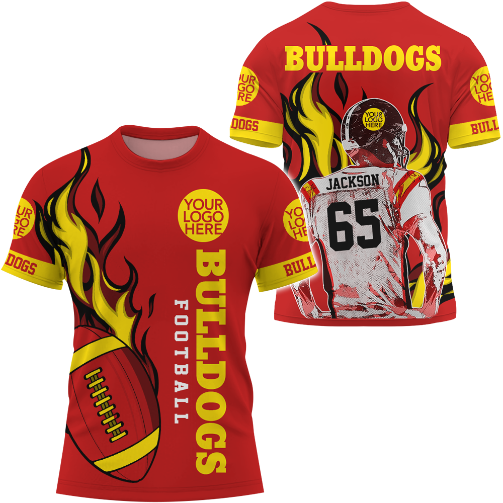 Personalized Shirt Custom Football Team Name All Over Print Shirt Gift For Football Lovers Football Family Game Day Shirt K1702