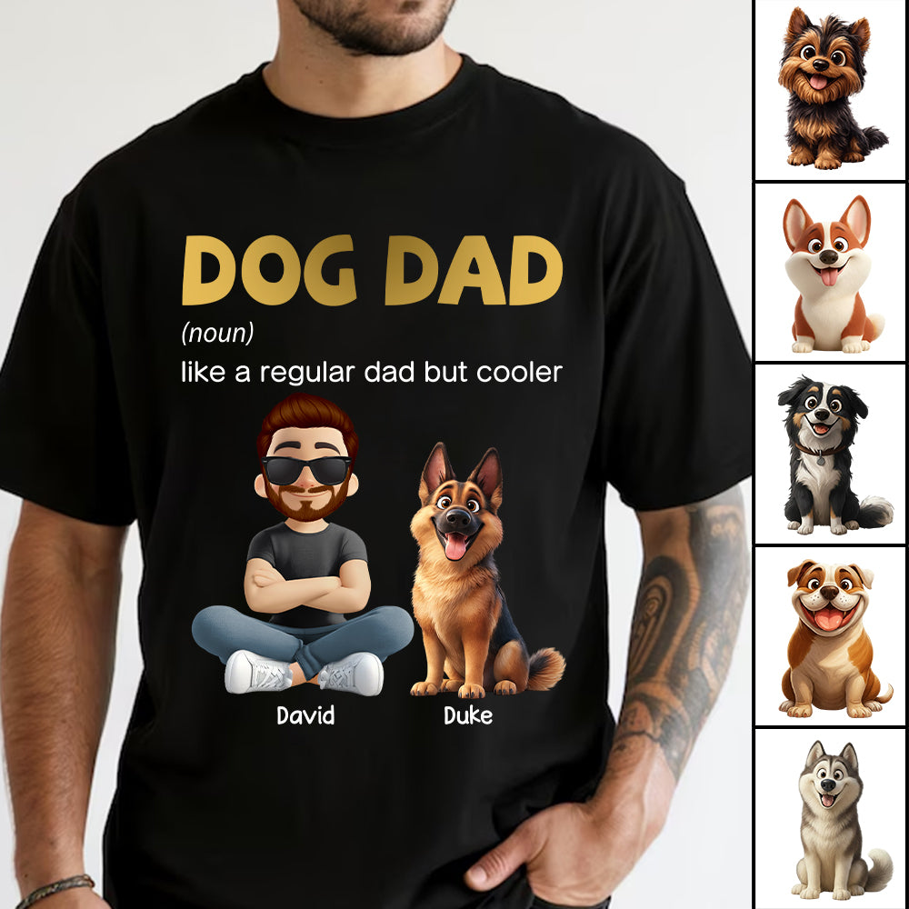 Dog Dad Personalized Shirt – Unique Gift for Dog Lovers & Fathers Tu24 Hv01