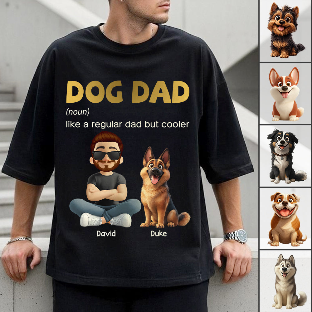 Dog Dad Personalized Shirt – Unique Gift for Dog Lovers & Fathers Tu24 Hv01