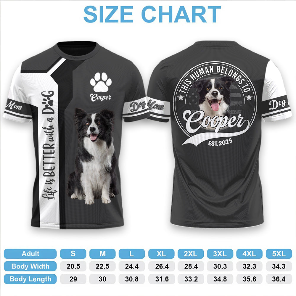 Custom Life Is Better With A Dog, Personalized Shirt, Gift For Dog Lover T1807