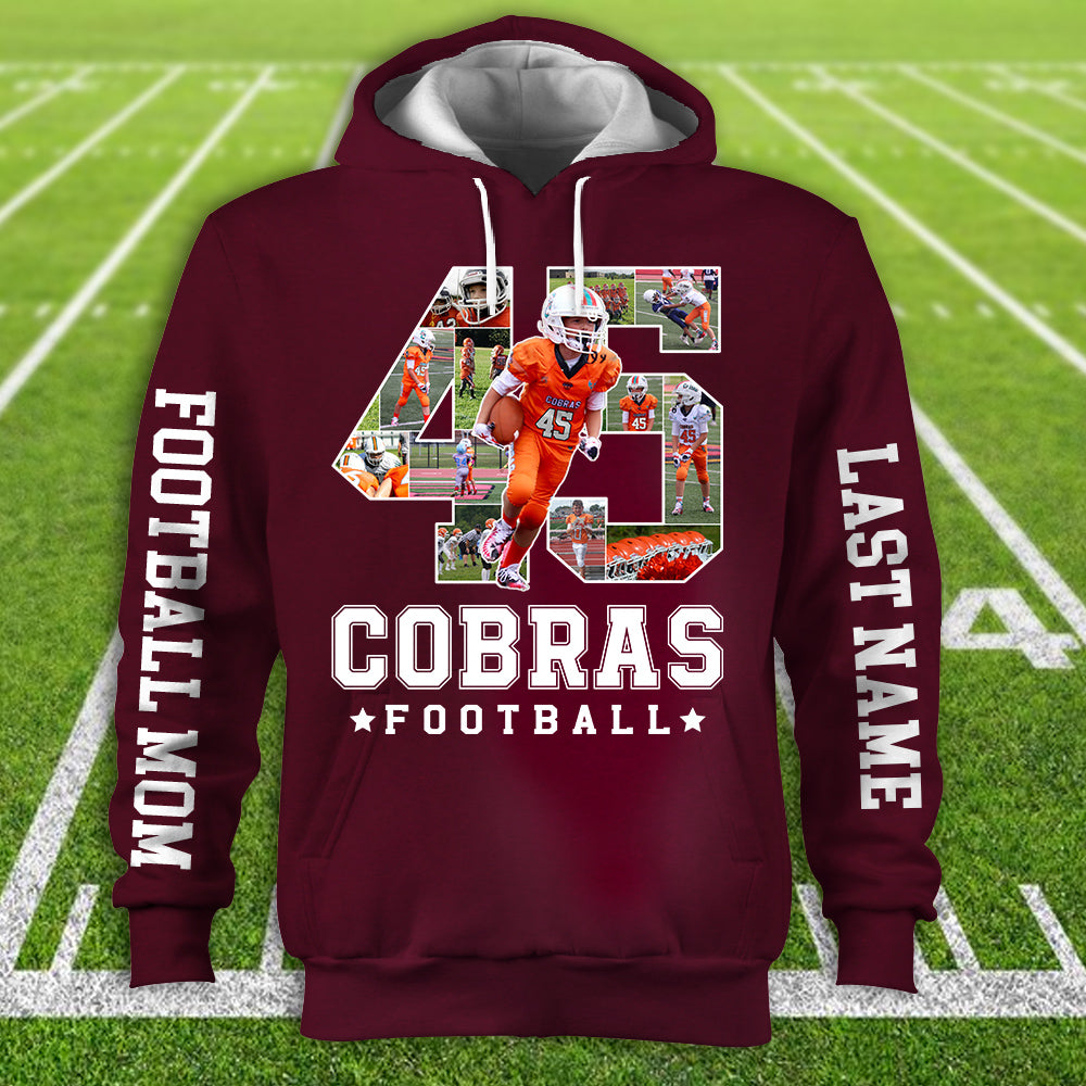 Personalized Football Shirt Custom Photo Team All Over Print Shirt For Football Player K1702