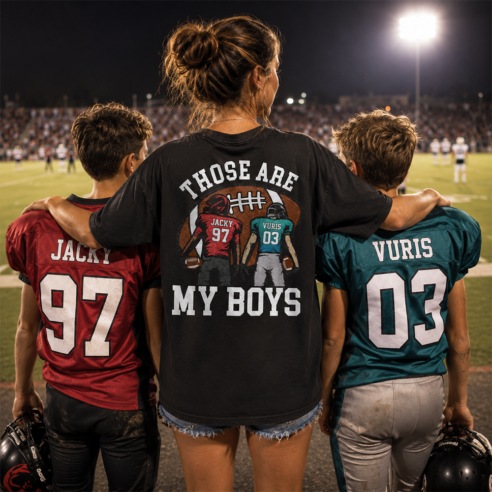 Those Are My Boys Personalized Football Mom Football Grandma Shirt Gift For Sport Family T1807 Hv01