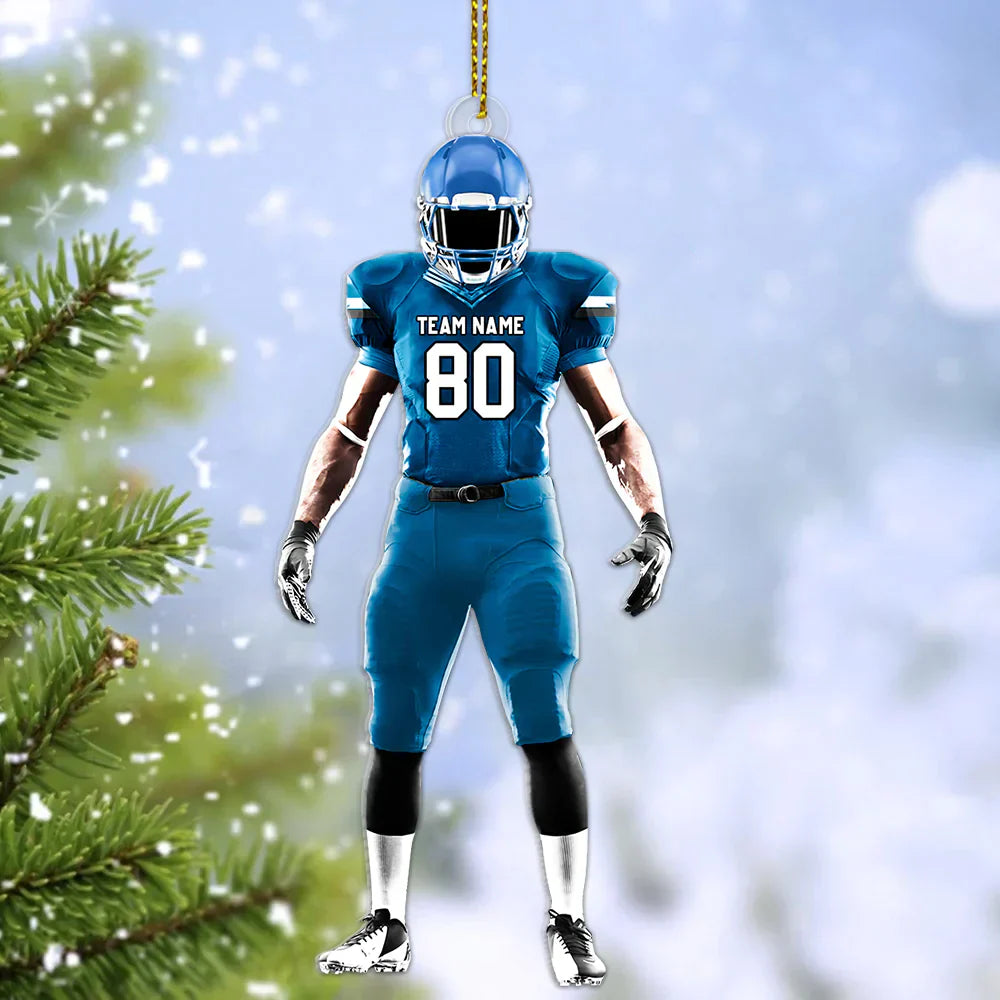 Luxury Ornament American Football Personalized Ornament Gift For Football Player Football Lovers K1702