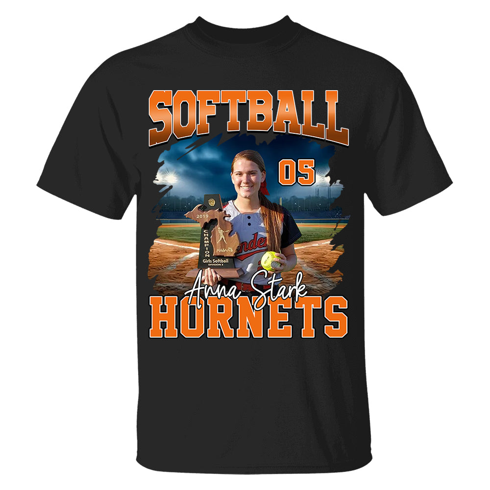 Game Day Softball Personalized Shirt Custom Photo And Team Name