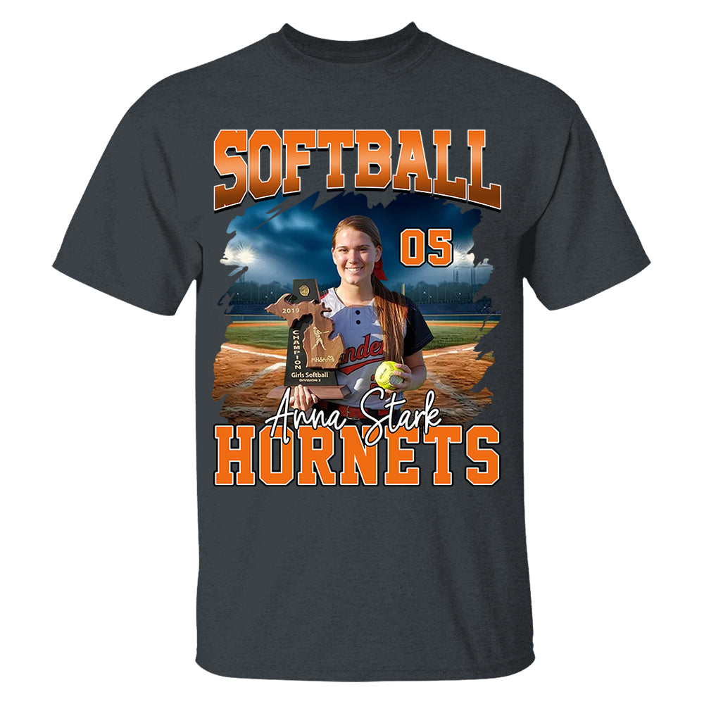 Game Day Softball Personalized Shirt Custom Photo And Team Name