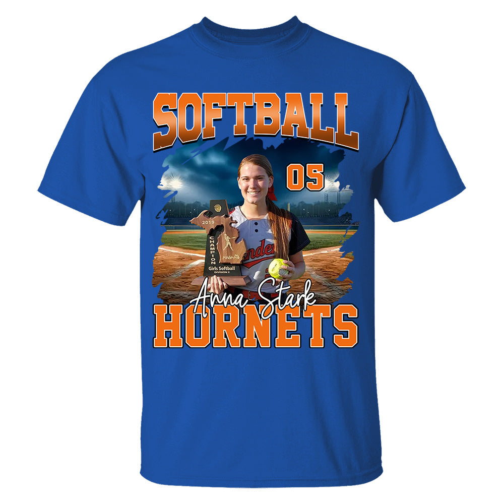 Game Day Softball Personalized Shirt Custom Photo And Team Name