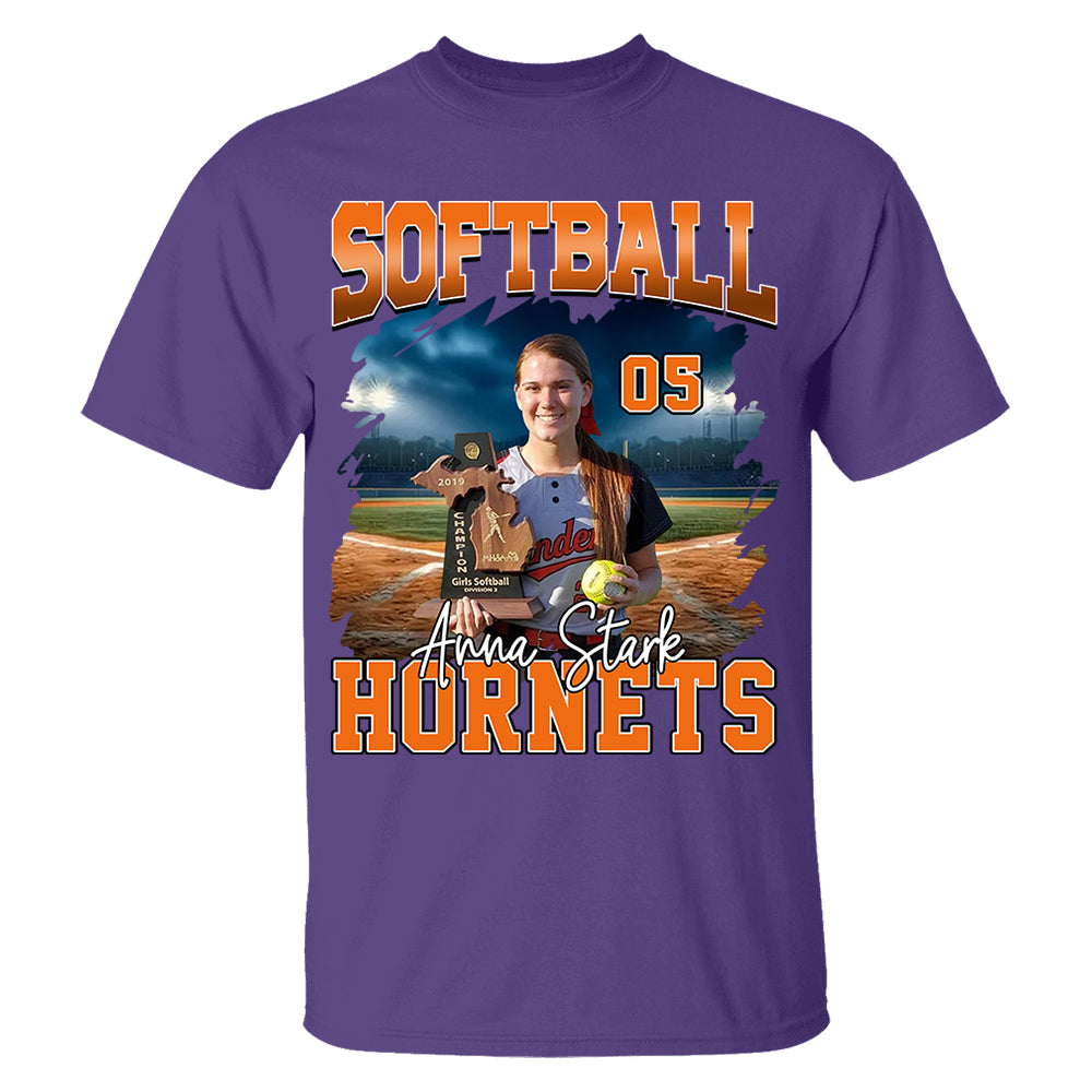 Game Day Softball Personalized Shirt Custom Photo And Team Name