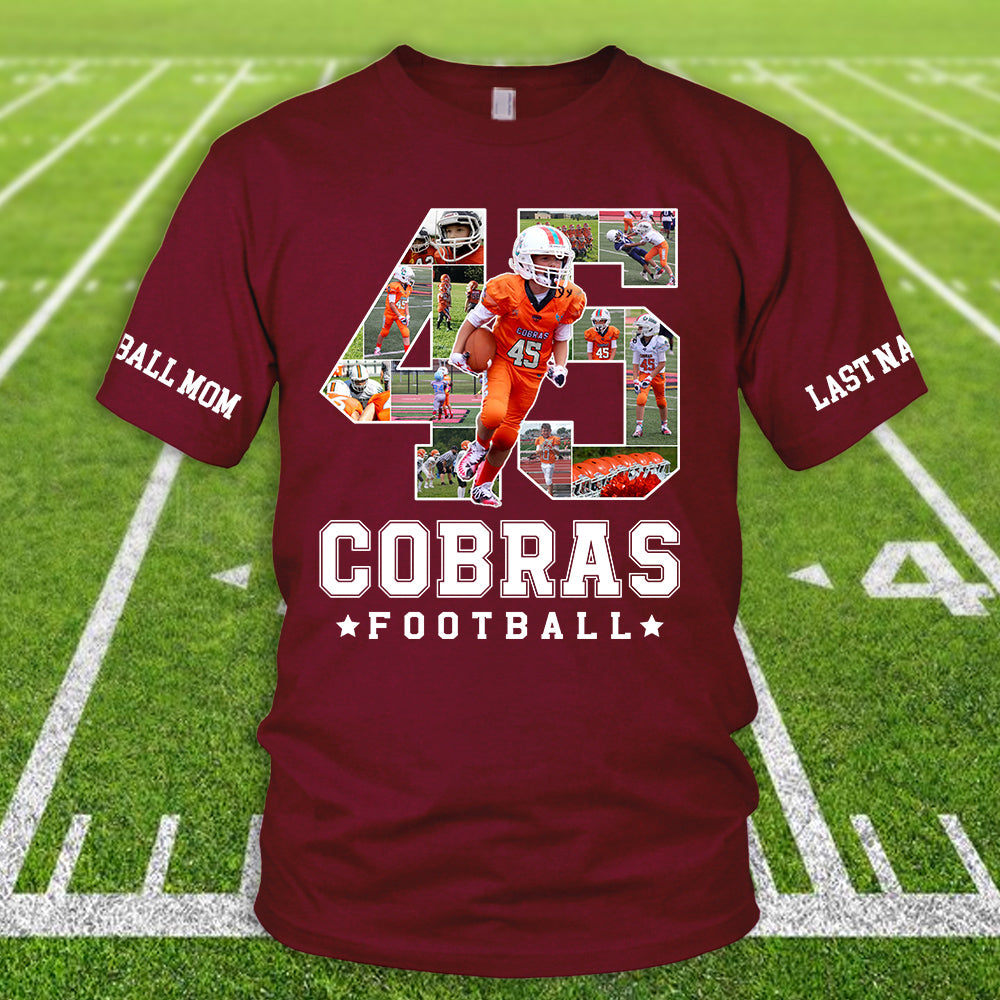Personalized Football Shirt Custom Photo Team All Over Print Shirt For Football Player K1702