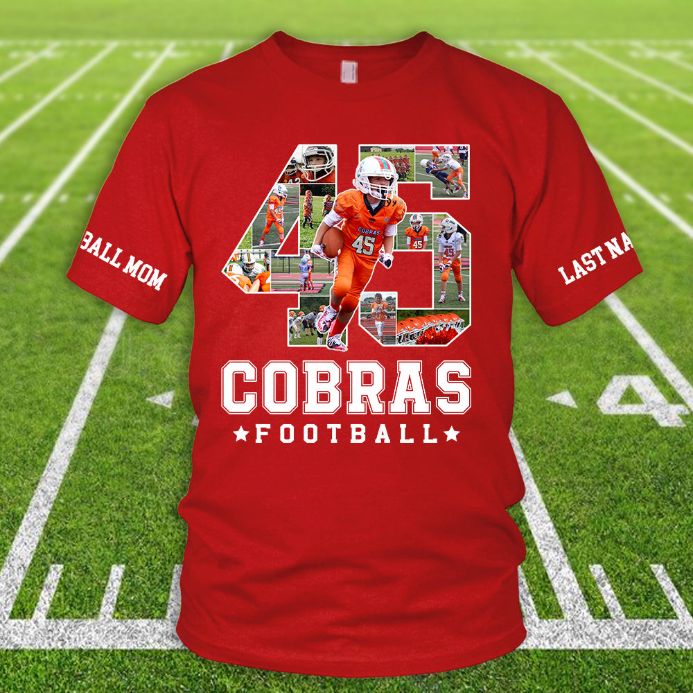 Personalized Football Shirt Custom Photo Team All Over Print Shirt For Football Player K1702