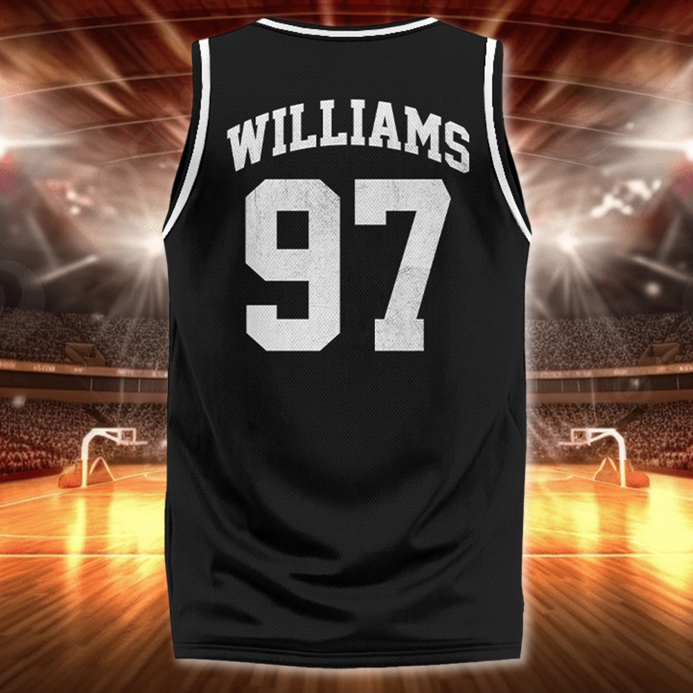 Persionalized Basketball Jersey Shirt - Retro Bootleg Shirt For Basketball Players Tu24