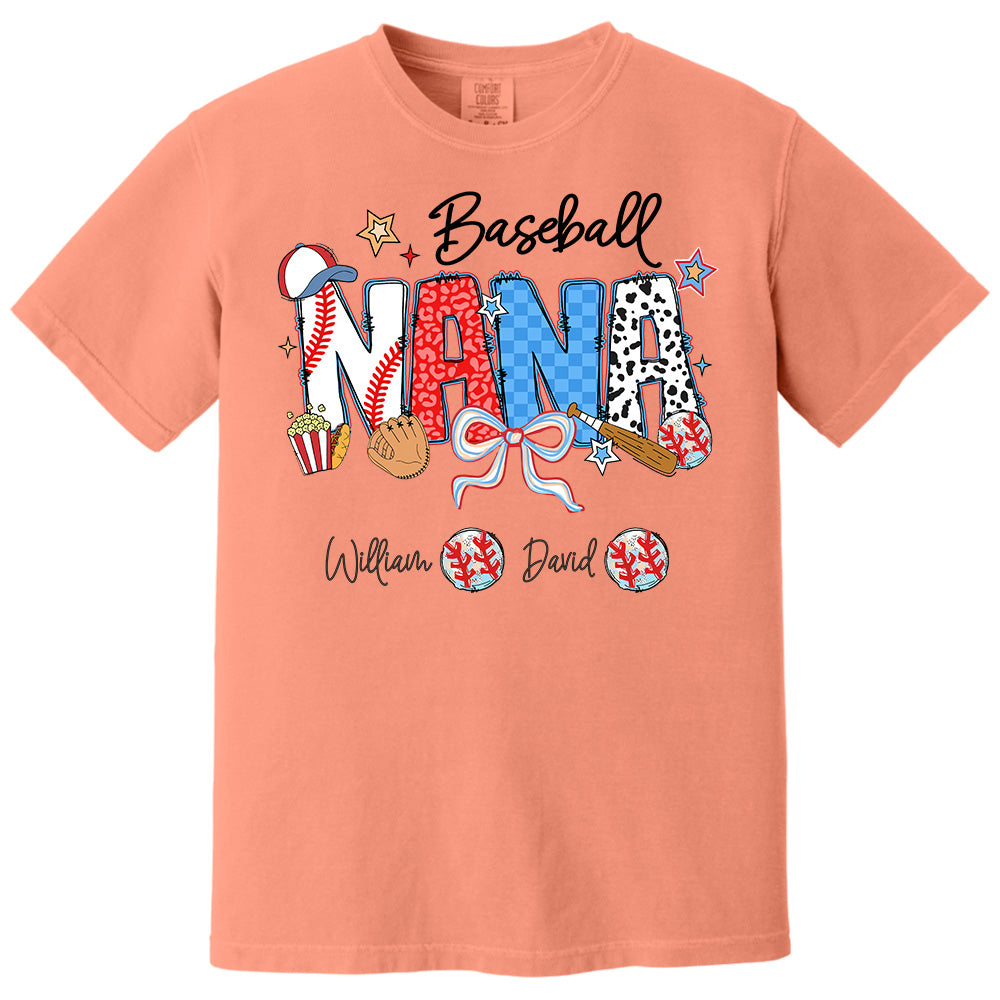 Baseball Mama - Personalized Shirt Gift For Grandma Pt99