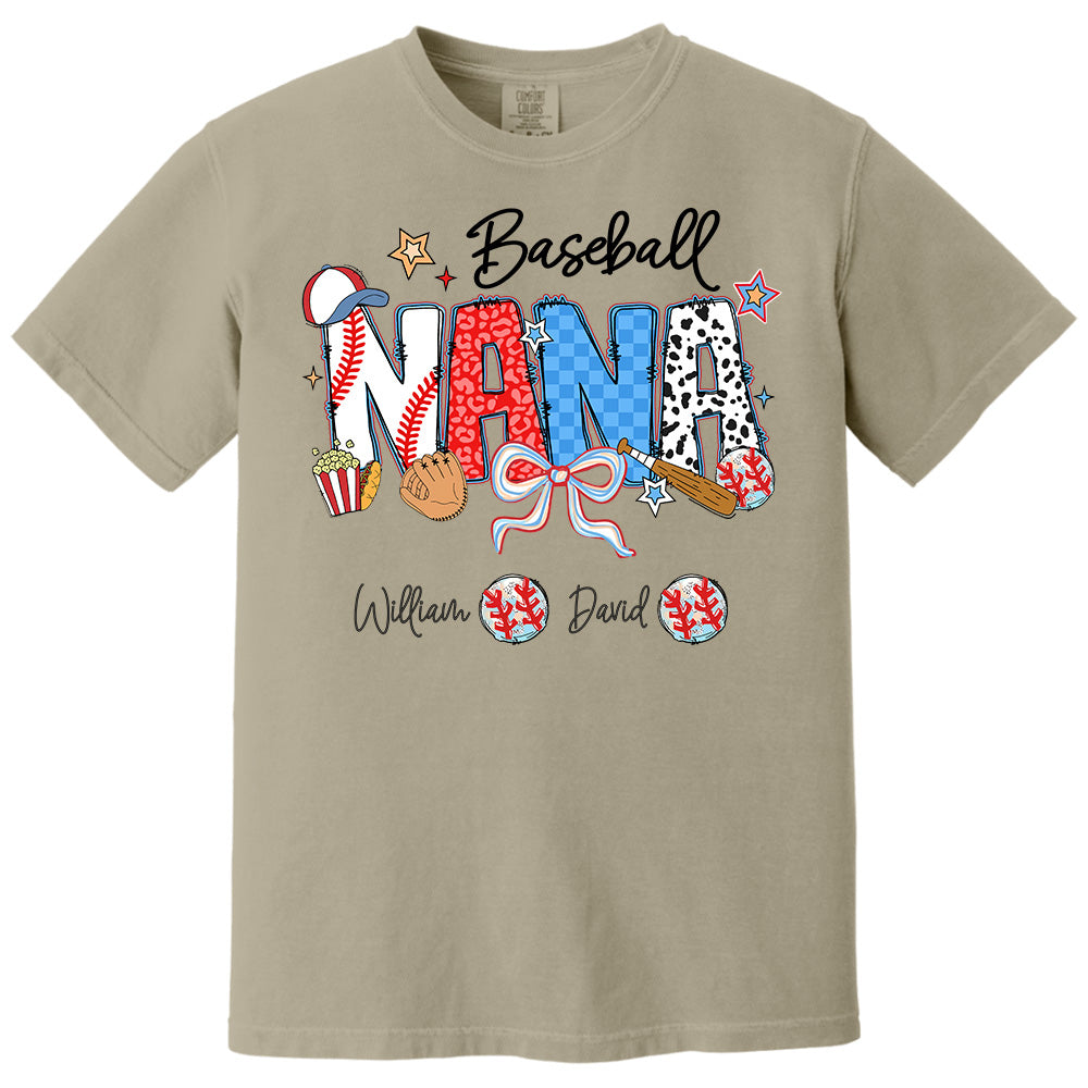 Baseball Mama - Personalized Shirt Gift For Grandma Pt99