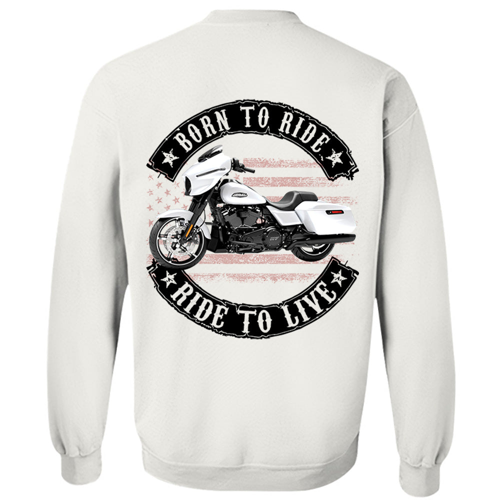 Born To Ride - Ride To Live - Personalized Upload Vehicle Photo For Biker A2110 VH01