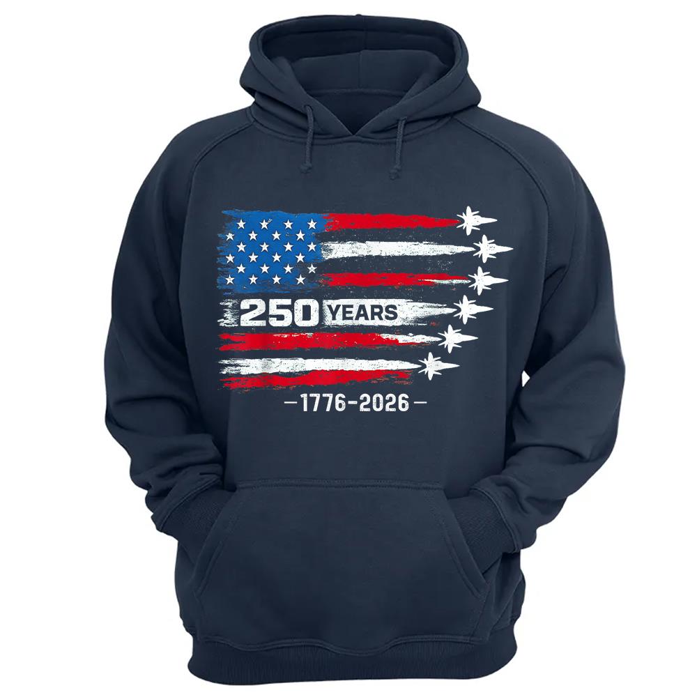 USA 250th Anniversary T-Shirt, America 250 Years 1776-2026 4th of July Tee Hv01